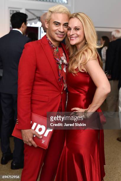 Victor De Souza and Consuelo Vanderbilt Costin attend the 21st Annual Hamptons Heart Ball at Southampton Arts Center on June 10, 2017 in Southampton,...