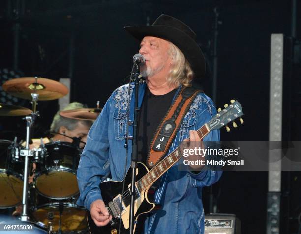 Singer John Anderson performs at Nissan Stadium during day 3 of the 2017 CMA Music Festival on June 10, 2017 in Nashville, Tennessee.