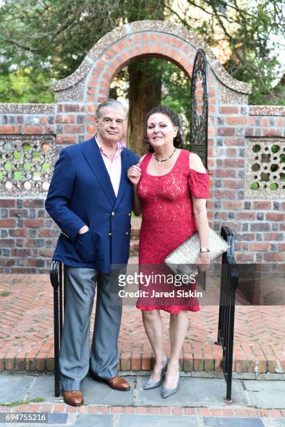 Dr. Thomas Giordano and Maria Giordano attend the 21st Annual Hamptons Heart Ball at Southampton Arts Center on June 10, 2017 in Southampton, New...