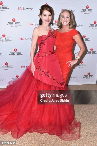 Jean Shafiroff and Lori Mosca attend the 21st Annual Hamptons Heart Ball at Southampton Arts Center on June 10, 2017 in Southampton, New York.