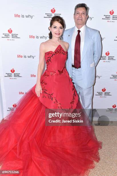 Jean Shafiroff and Matt Rich attend the 21st Annual Hamptons Heart Ball at Southampton Arts Center on June 10, 2017 in Southampton, New York.