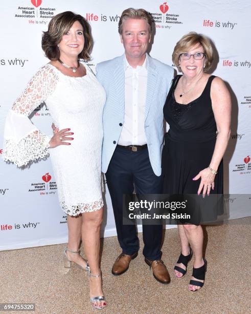 Terry Thompson, Roy Gardner and Robyn Long attend the 21st Annual Hamptons Heart Ball at Southampton Arts Center on June 10, 2017 in Southampton, New...