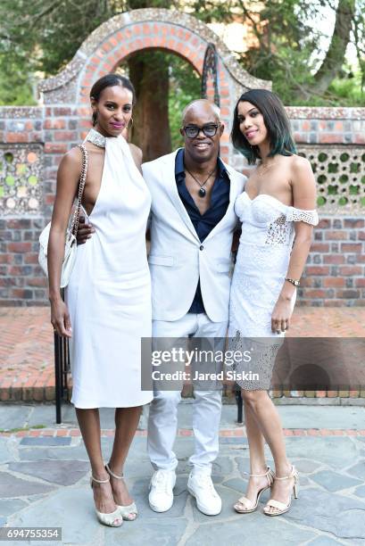 Kamela Forbes Matheson, Merv Matheson and Jolia Mazzullo attend the 21st Annual Hamptons Heart Ball at Southampton Arts Center on June 10, 2017 in...