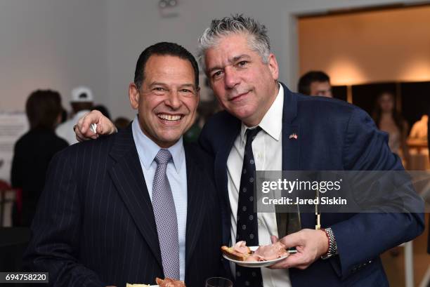 Joe Imbriale and Gus Michael Farianella attend the 21st Annual Hamptons Heart Ball at Southampton Arts Center on June 10, 2017 in Southampton, New...