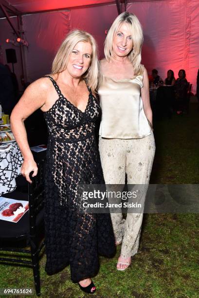 Elisa Belmonte and Barbara Traendly attend the 21st Annual Hamptons Heart Ball at Southampton Arts Center on June 10, 2017 in Southampton, New York.