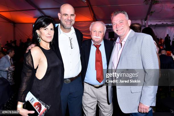 Sharon Bradford, Fred Bradford, Jim Smith and Kevin O'Connor attend the 21st Annual Hamptons Heart Ball at Southampton Arts Center on June 10, 2017...