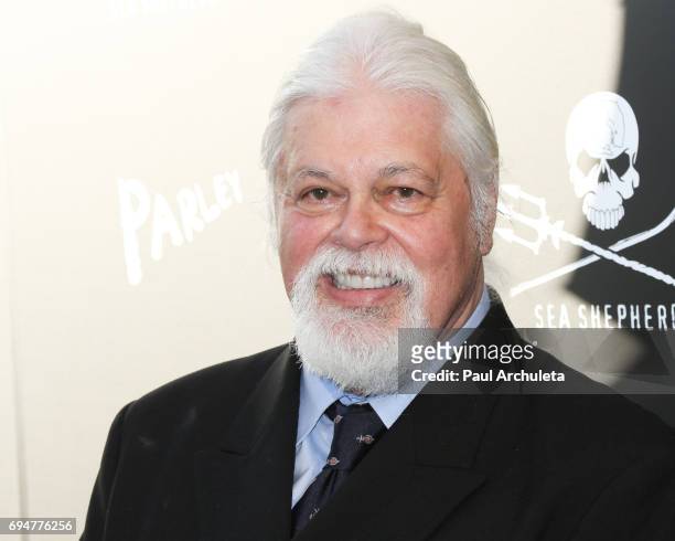 Personality / Captain Paul Watson attends the Sea Shepherd Conservation Society's 40th Anniversary Gala for the oceans at The Montage Hotel of...
