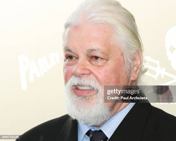 Personality / Captain Paul Watson attends the Sea Shepherd Conservation Society's 40th Anniversary Gala for the oceans at The Montage Hotel of...