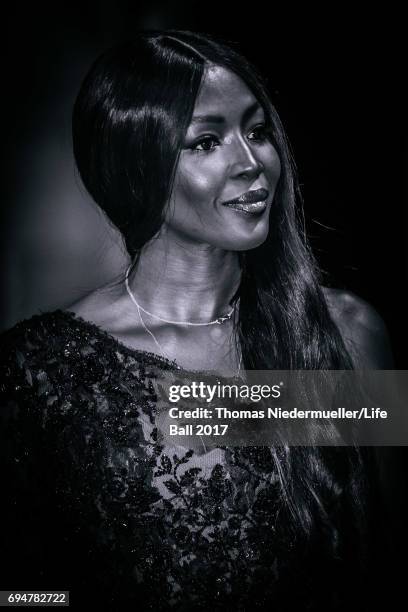 Naomi Campbell attends the Life Ball 2017 Gala Dinner at City Hall on June 10, 2017 in Vienna, Austria. The Life Ball is an annual charity ball in...