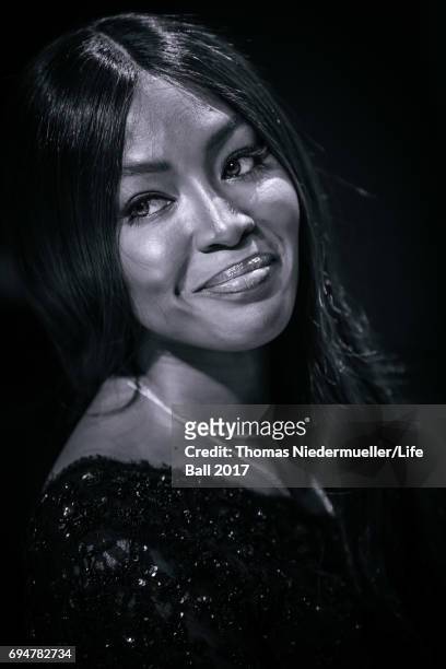Naomi Campbell attends the Life Ball 2017 Gala Dinner at City Hall on June 10, 2017 in Vienna, Austria. The Life Ball is an annual charity ball in...