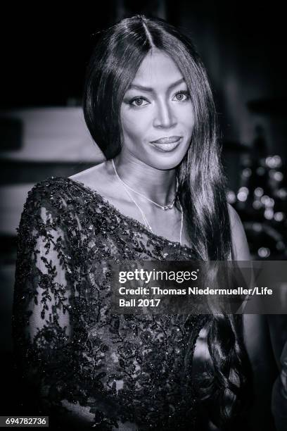 Naomi Campbell attends the Life Ball 2017 Gala Dinner at City Hall on June 10, 2017 in Vienna, Austria. The Life Ball is an annual charity ball in...