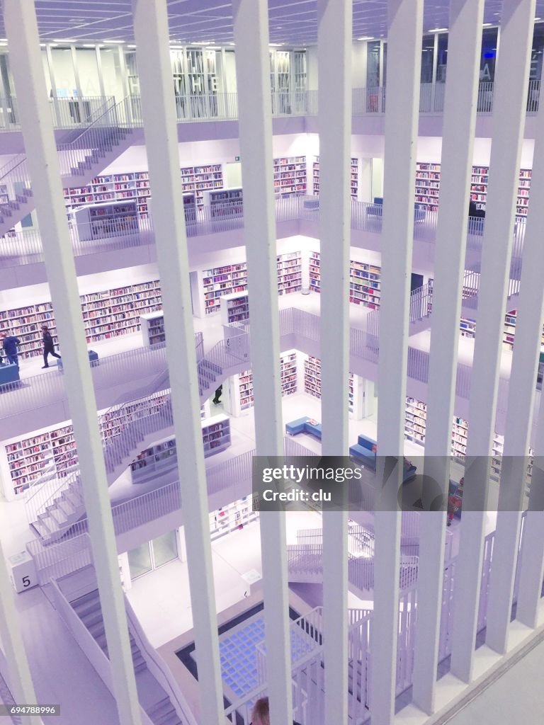 Openbare bibliotheek van Stuttgart, Duitsland - Stadtbibliothek