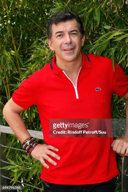 Host Stephane Plaza attends the Men Final of the 2017 French Tennis Open - Day Fithteen at Roland Garros on June 11, 2017 in Paris, France.