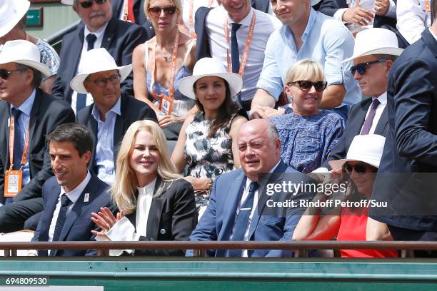 Co-chairman of the Organizing committee of the Olympic Games of Paris 2024 and Canoe Olympic champion Tony Estanguet, Actress Nicole Kidman,...