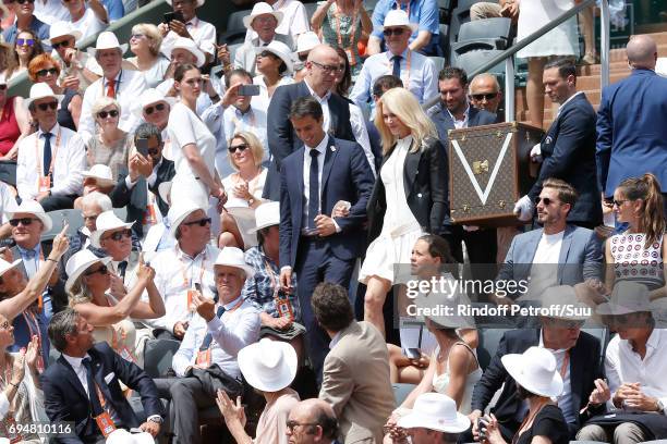 Tony Estanguet; Nicole Kidman, Football player Kevin Trapp and IIzabel Goulart attend Actress Nicole Kidman and Co-chairman of the Organizing...