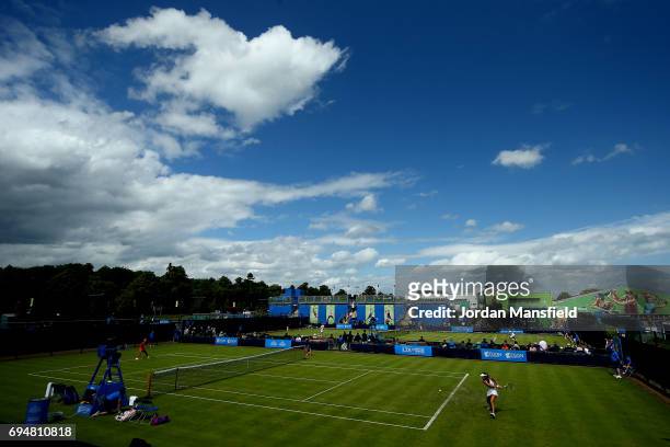 General view of play during day two of Qualifying of the Aegon Open at Nottingham Tennis Centre on June 11, 2017 in Nottingham, England.