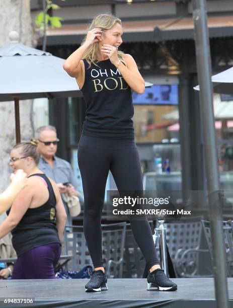 Kym Johnson is seen on June 10, 2017 in Los Angeles, California.