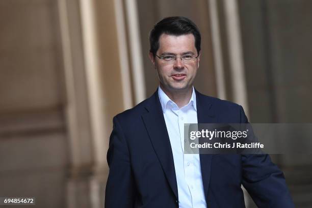 James Brokenshire, Northern Ireland Secretary arrives at 10 Downing Street on June 11, 2017 in London, England. Prime Minister Theresa May...