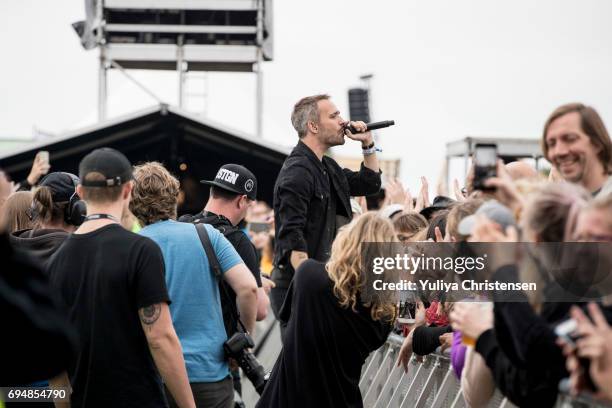 Rasmus Walter performing during the Northside Festival on June 11, 2017 in Aarhus, Denmark.