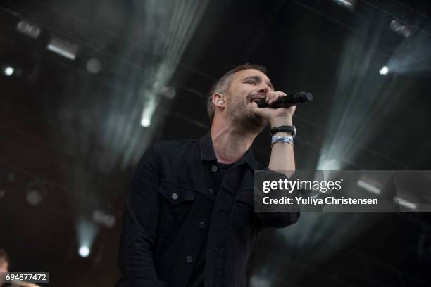 Rasmus Walter performs on the stage on Northside Festival on June 11, 2017 in Aarhus, Denmark.