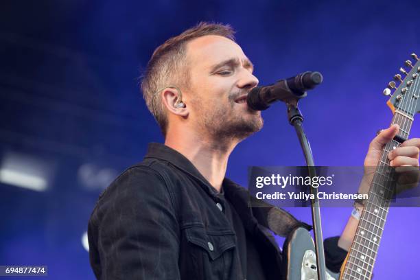 Rasmus Walter performs on the stage on Northside Festival on June 11, 2017 in Aarhus, Denmark.