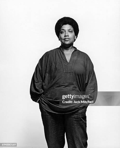 Poet Audre Lorde, 1983.