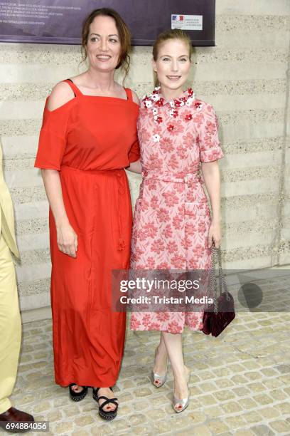 Nora von Waldstaetten and Natalia Woerner attend the Photocall to the Premiere of 'Mata Hari - Tanz mit dem Tod' on June 11, 2017 in Berlin, Germany.