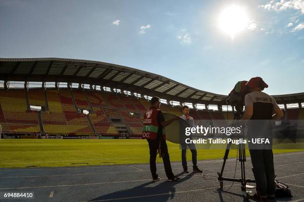 Atmosphere during the FIFA 2018 World Cup Qualifier between FYR Macedonia and Spain at Nacional Arena Filip II Makedonski on June 11, 2017 in Skopje....