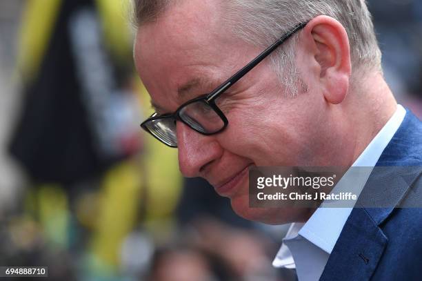 Michael Gove who has been made Environment Secretary leaves 10 Downing Street on June 11, 2017 in London, England. Prime Minister Theresa May...