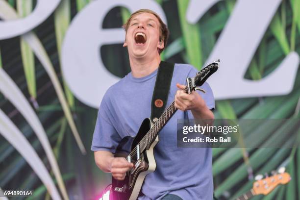 George Ezra performs on day 4 of The Isle of Wight festival at Seaclose Park on June 11, 2017 in Newport, Isle of Wight.