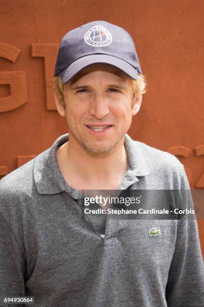 Guillaume Canet attends the Men Final of the 2017 French Tennis Open - Day Fifteen at Roland Garros on June 11, 2017 in Paris, France.