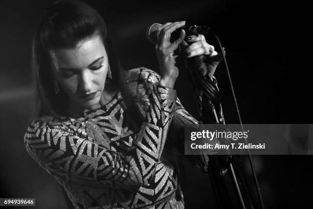 Singer Chrysta Bell performs music from her new album 'We Dissolve' at The Borderline on June 11, 2017 in London, England. The singer, songwriter and...