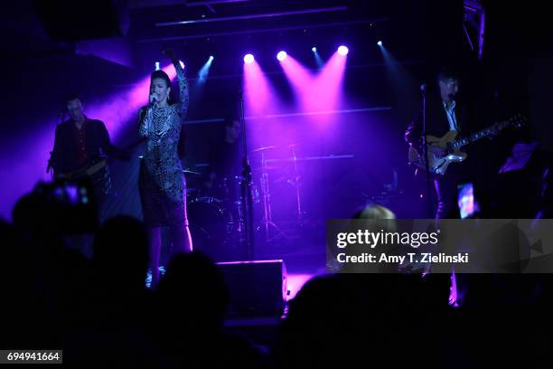 Singer Chrysta Bell performs music from her new album 'We Dissolve' at The Borderline on June 11, 2017 in London, England. The singer, songwriter and...