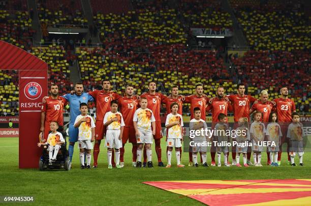 Atmosphere during the FIFA 2018 World Cup Qualifier between FYR Macedonia and Spain at Nacional Arena Filip II Makedonski on June 11, 2017 in Skopje,...