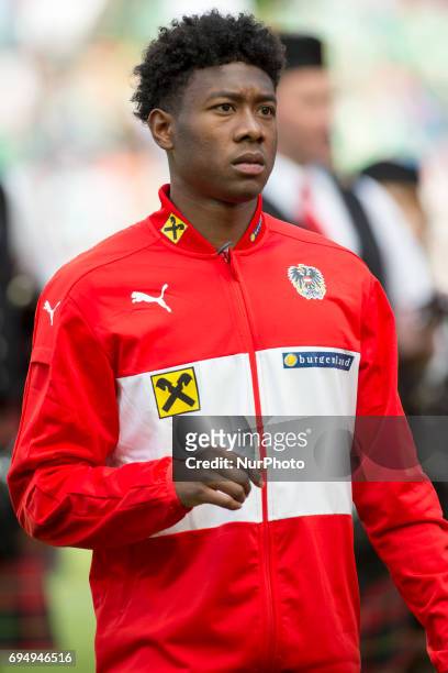 David Alaba of Austria pictured during the FIFA World Cup 2018 Qualifying Round Group D match between Republic of Ireland and Austria at Aviva...