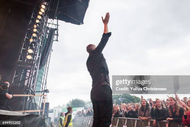 Rasmus Walter during his performans on Northside Festival on June 11, 2017 in Aarhus, Denmark.