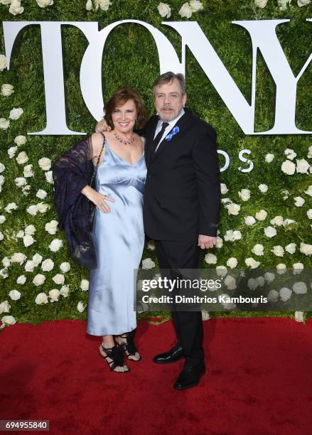 Marilou York and actor Mark Hamill attend the 2017 Tony Awards at Radio City Music Hall on June 11, 2017 in New York City.