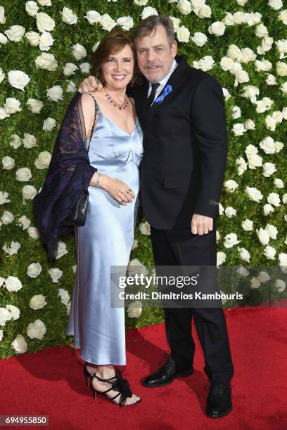 Marilou York and actor Mark Hamill attend the 2017 Tony Awards at Radio City Music Hall on June 11, 2017 in New York City.