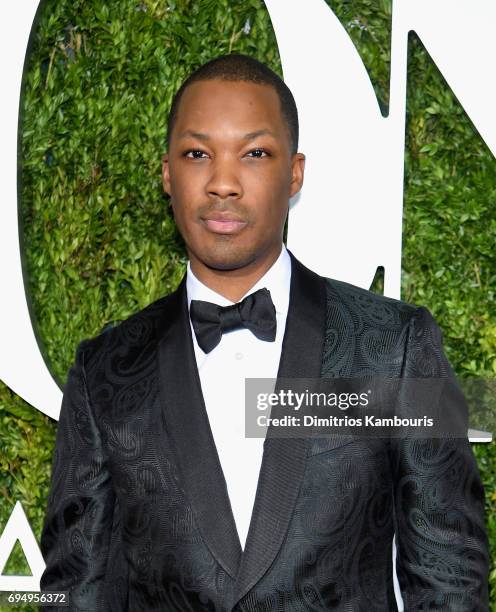 Actor Corey Hawkins attends the 2017 Tony Awards at Radio City Music Hall on June 11, 2017 in New York City.