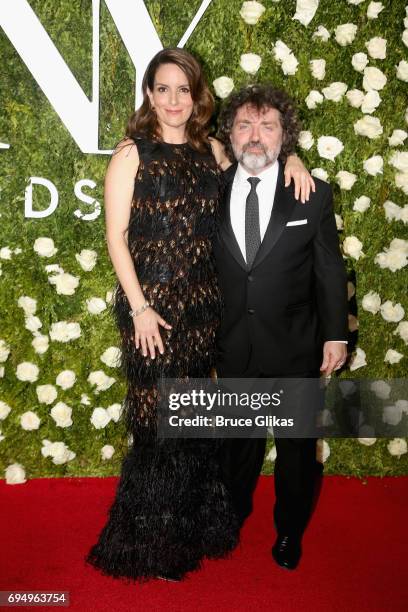 Tina Fey and Jeff Richmond attend the 71st Annual Tony Awards at Radio City Music Hall on June 11, 2017 in New York City.