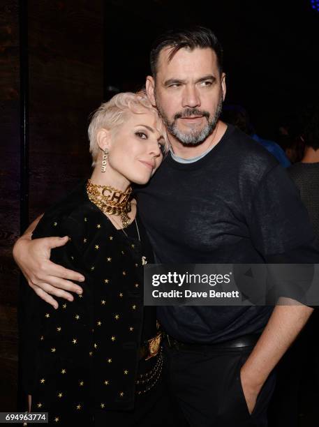 Noomi Rapace and Roland Mouret attend the Charles Jeffrey LOVERBOY x 10 Men Magazine LFWM party celebrating the 5th anniversary of London Fashion...