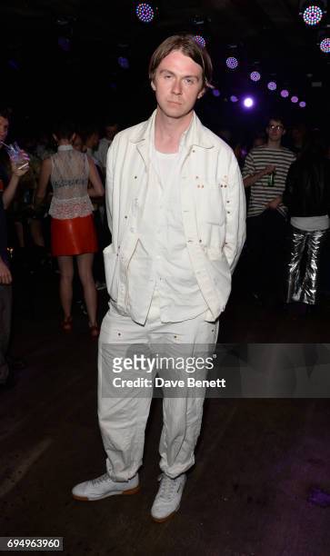 Alex Mullins attends the Charles Jeffrey LOVERBOY x 10 Men Magazine LFWM party celebrating the 5th anniversary of London Fashion Week Men's at The...