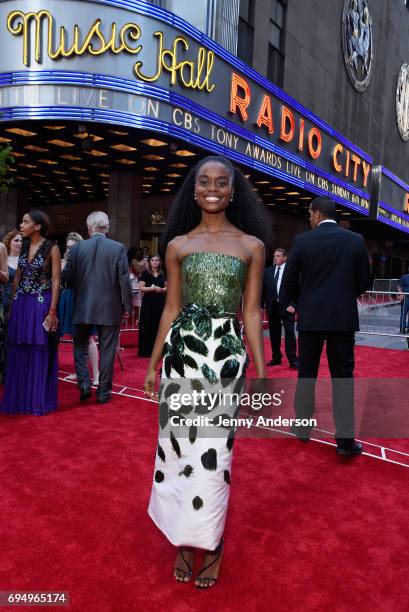 Denee Benton attends the 2017 Tony Awards at Radio City Music Hall on June 11, 2017 in New York City.