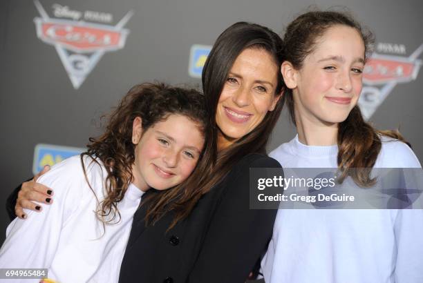 Soleil Moon Frye, daughters Jagger Joseph Blue Goldberg and Poet Sienna Rose Goldberg arrive at the premiere of Disney And Pixar's "Cars 3" at...