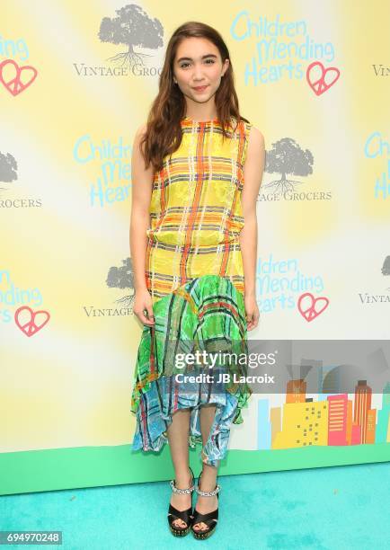 Rowan Blanchard attends the Children Mending Hearts 9th Annual Empathy Rocks Fundraiser on June 11, 2017 in Beverly Hills, California.