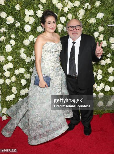 Lucy DeVito and Danny DeVito attend the 2017 Tony Awards at Radio City Music Hall on June 11, 2017 in New York City.