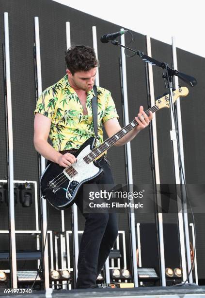 Recording artist Mike Kerr of Royal Blood performs onstage at What Stage during Day 4 of the 2017 Bonnaroo Arts And Music Festival on June 11, 2017...