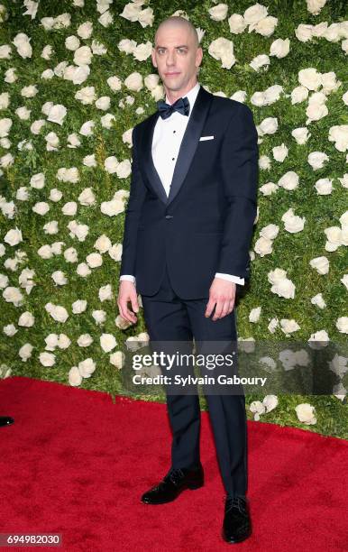 Christian Borle attends the 2017 Tony Awards at Radio City Music Hall on June 11, 2017 in New York City.