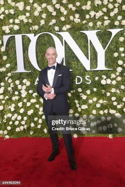 Christian Borle attends the 2017 Tony Awards at Radio City Music Hall on June 11, 2017 in New York City.