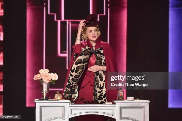 Christine Ebersole performs with the cast of "War Paint" onstage during the 2017 Tony Awards at Radio City Music Hall on June 11, 2017 in New York...